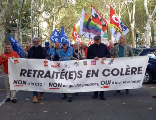 Jeudi 20 mars : manifestation régionale à Montpellier pour les retraité·es